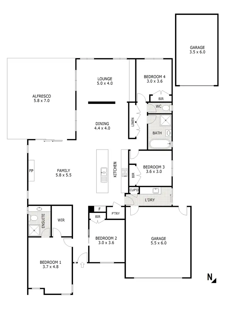 Floorplan of Homely house listing, 62 Wallara Waters Blvd, Wallan VIC 3756