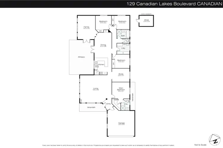 Floorplan of Homely house listing, 129 Canadian Lakes Boulevard, Canadian VIC 3350