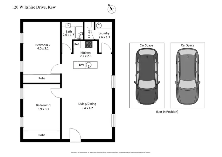 Floorplan of Homely apartment listing, 120 Wiltshire Drive, Kew VIC 3101