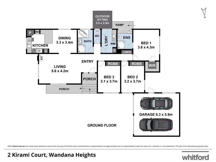 Floorplan of Homely house listing, 2 Kirami Court, Wandana Heights VIC 3216
