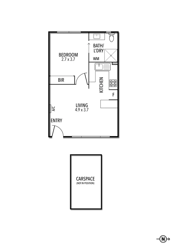 Floorplan of Homely apartment listing, 15/226 Maribyrnong Road, Moonee Ponds VIC 3039
