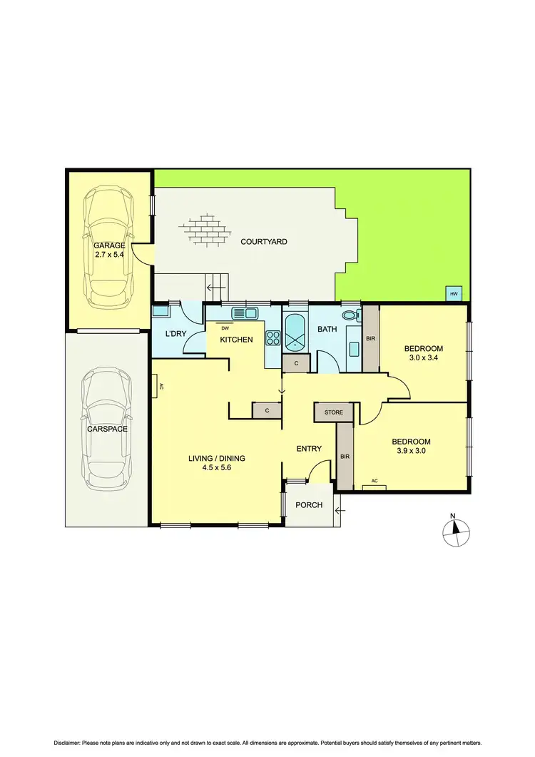 Floorplan of Homely unit listing, 1/98 Main Street, Blackburn VIC 3130