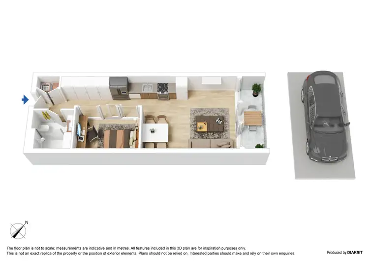 Floorplan of Homely apartment listing, 503/144 Clarendon Street, Southbank VIC 3006