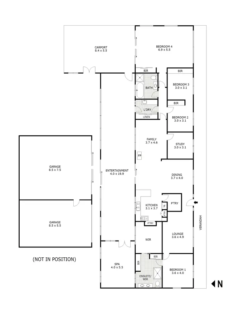 Floorplan of Homely house listing, 41 Melrose Drive, Kilmore VIC 3764