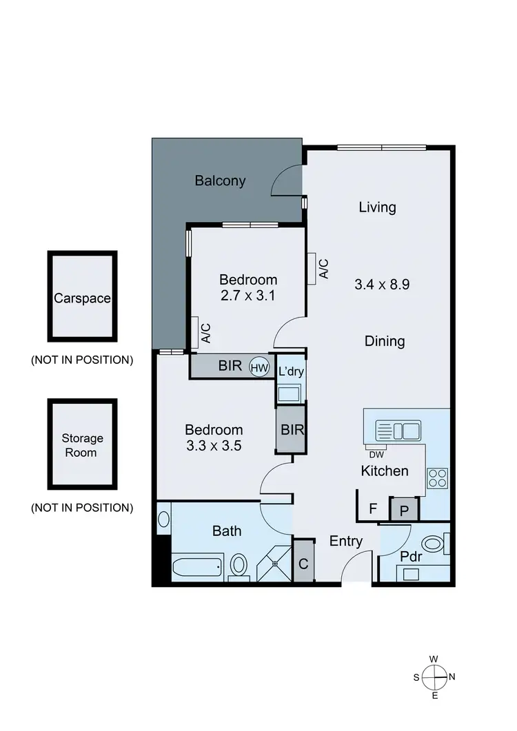 Floorplan of Homely apartment listing, Level 1, 8/315-319 Huntingdale Road, Chadstone VIC 3148