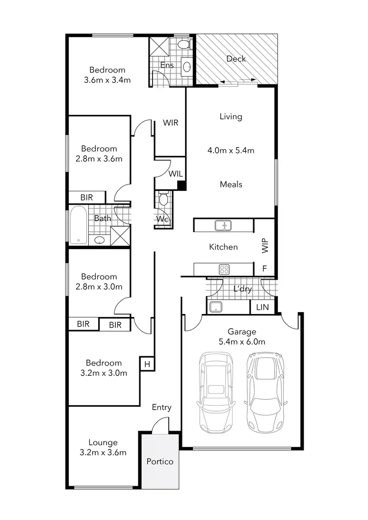 Floorplan of Homely house listing, 18 Lyric Court, Canadian VIC 3350