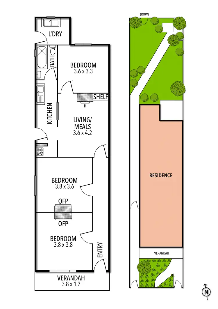 Floorplan of Homely house listing, 40 Tinning Street, Brunswick VIC 3056