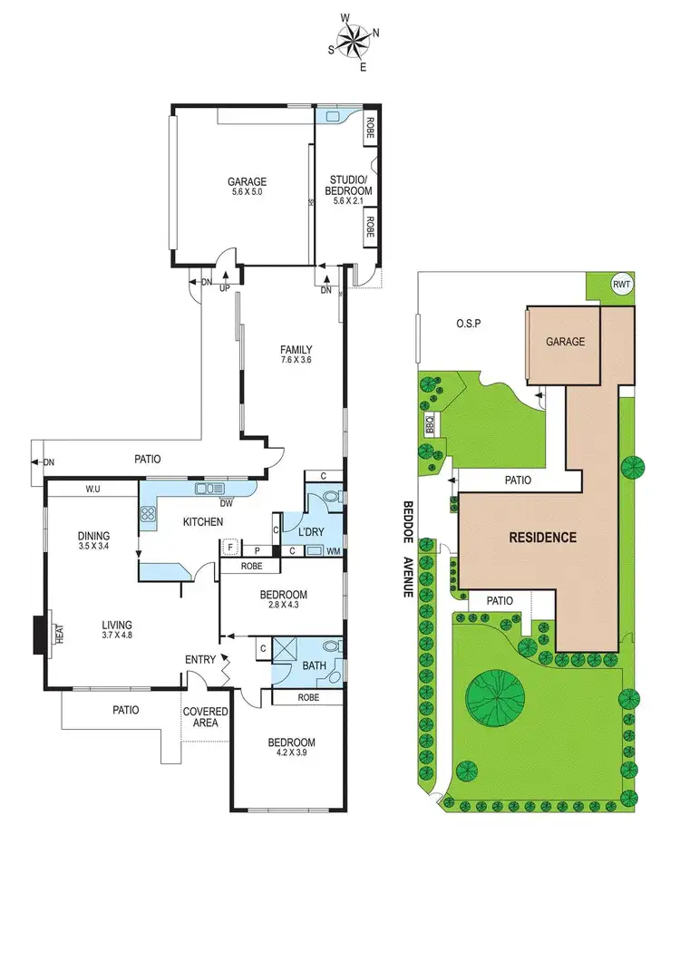Floorplan of Homely house listing, 1 Marlborough Street, Bentleigh East VIC 3165