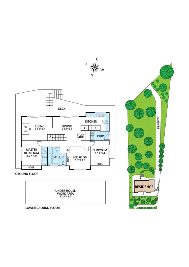 Floorplan of Homely house listing, 74 The Boulevard, North Warrandyte VIC 3113