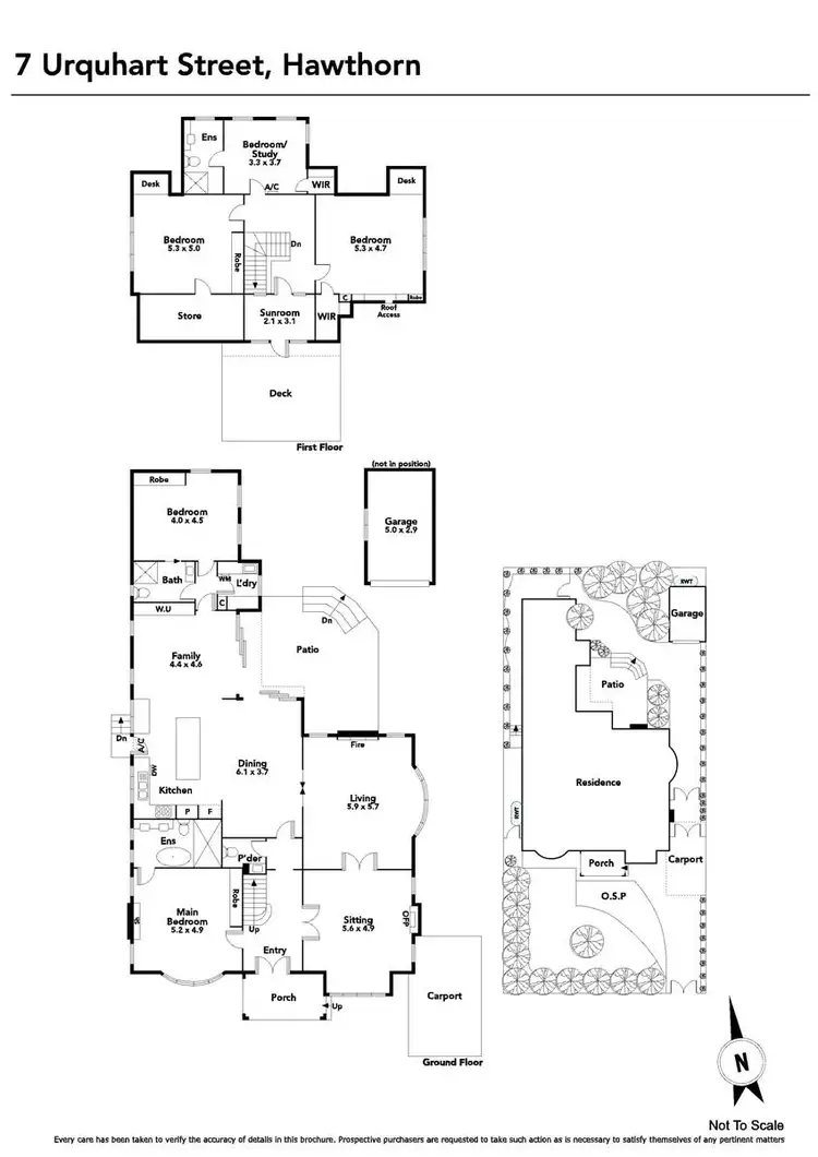 Floorplan of Homely house listing, 7 Urquhart Street, Hawthorn VIC 3122