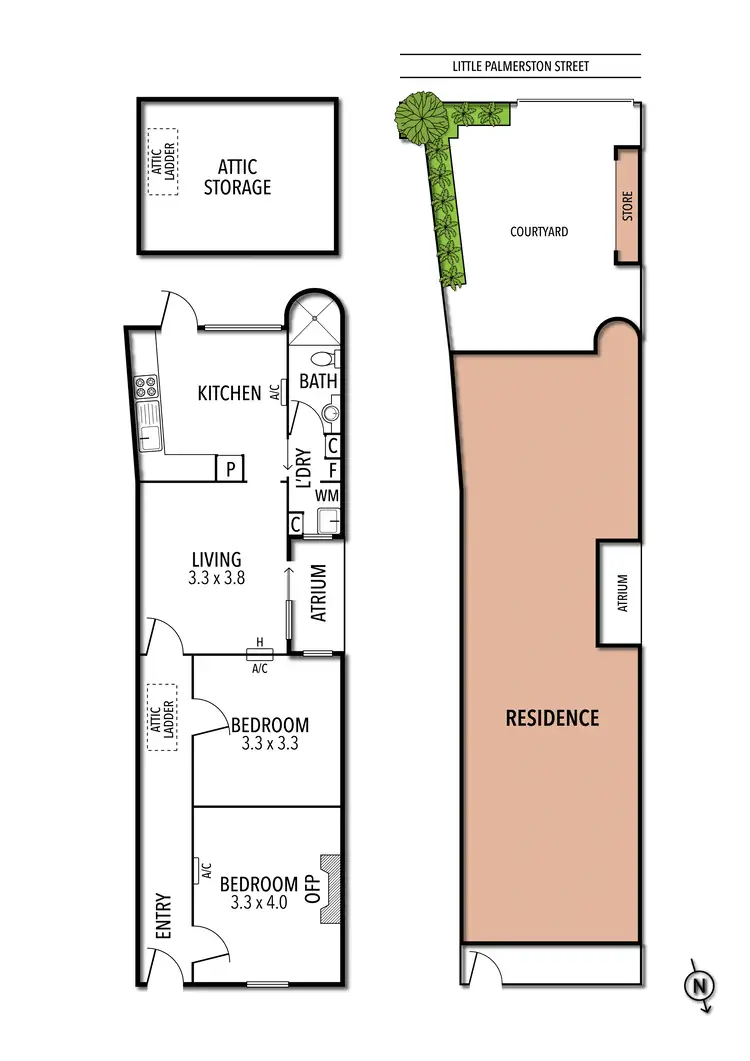 Floorplan of Homely house listing, 159 Palmerston Street, Carlton VIC 3053
