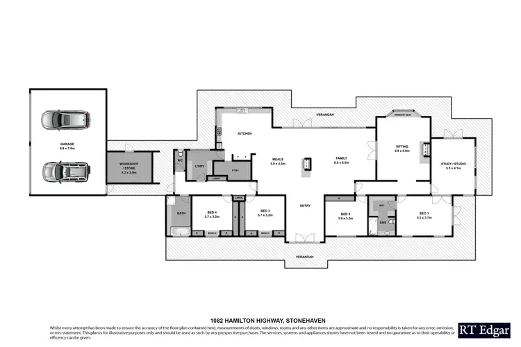 Floorplan of Homely rural property listing, 1082 Hamilton Highway, Stonehaven VIC 3218