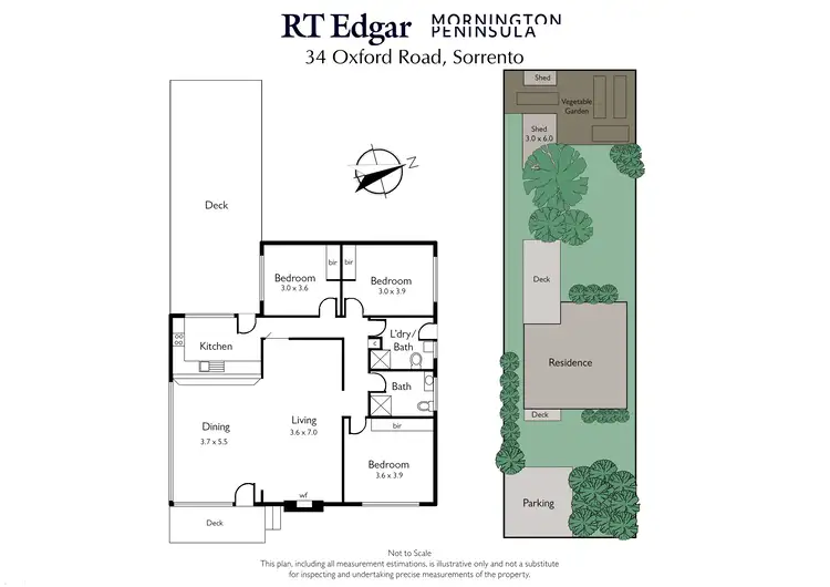 Floorplan of Homely house listing, 34 Oxford Road, Sorrento VIC 3943