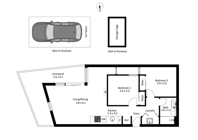 Floorplan of Homely apartment listing, G12/88 Carlisle Street, St Kilda VIC 3182