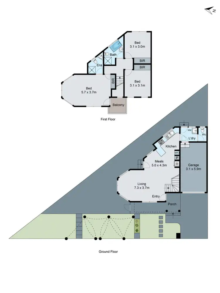 Floorplan of Homely townhouse listing, 2 Alfred Grove, Oakleigh East VIC 3166