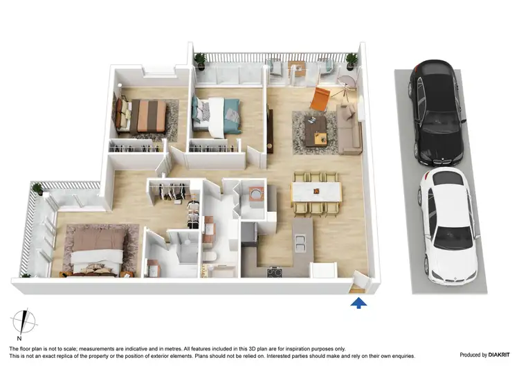 Floorplan of Homely apartment listing, 711/38 Bank Street, South Melbourne VIC 3205
