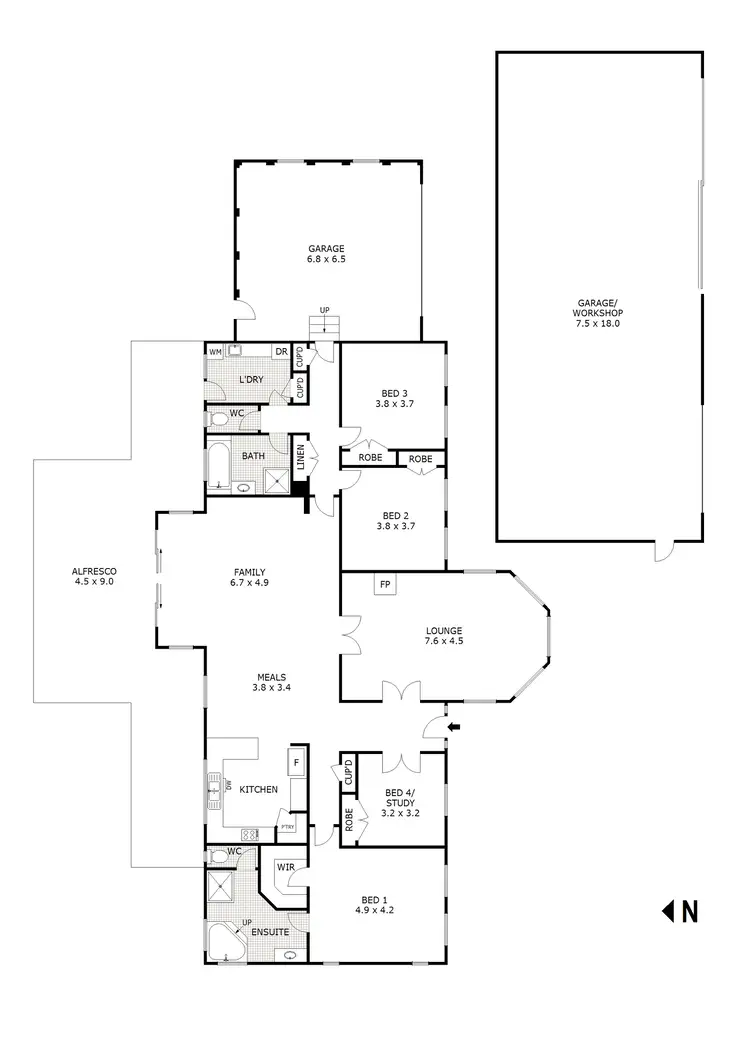 Floorplan of Homely house listing, 16 Stewart Drive, Wallan VIC 3756