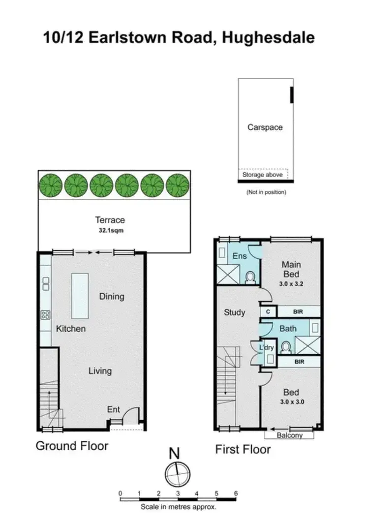 Floorplan of Homely townhouse listing, 10/10-12 Earlstown Road, Hughesdale VIC 3166