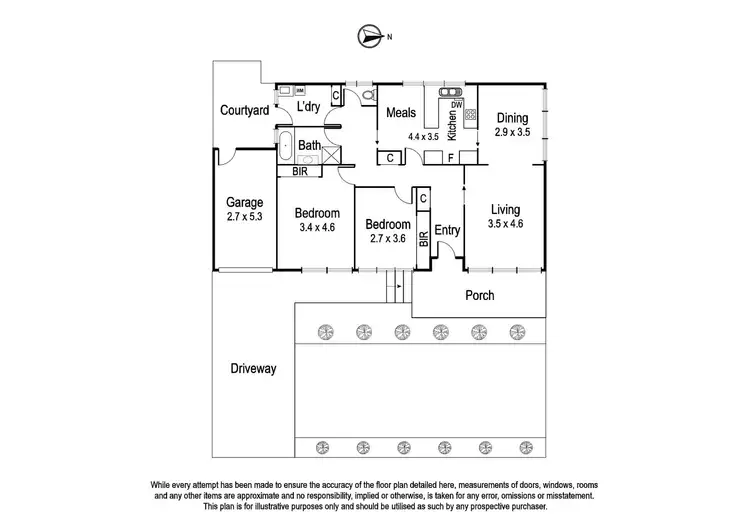 Floorplan of Homely unit listing, 1/141 Marshall Street, Ivanhoe VIC 3079