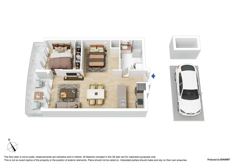 Floorplan of Homely apartment listing, 1809/100 Harbour Esplanade, Docklands VIC 3008