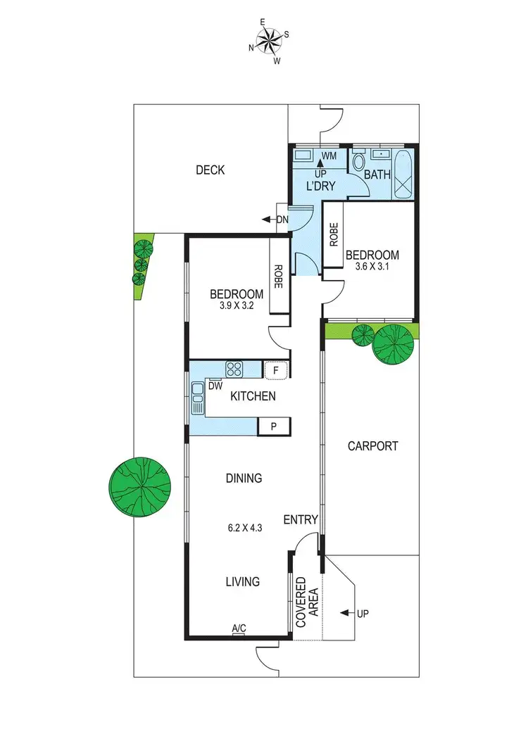 Floorplan of Homely villa listing, 3/43 Iona Street, Black Rock VIC 3193