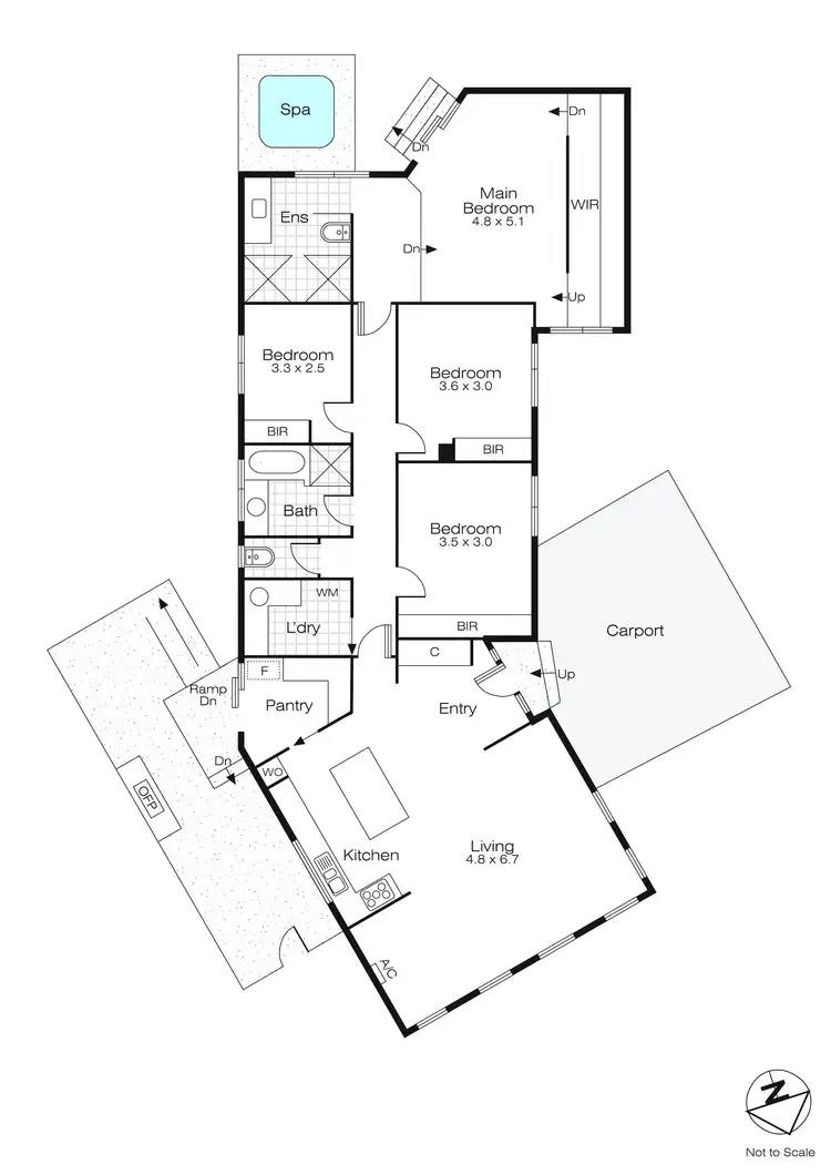 Floorplan of Homely house listing, 3 Dallas Avenue, Mount Clear VIC 3350