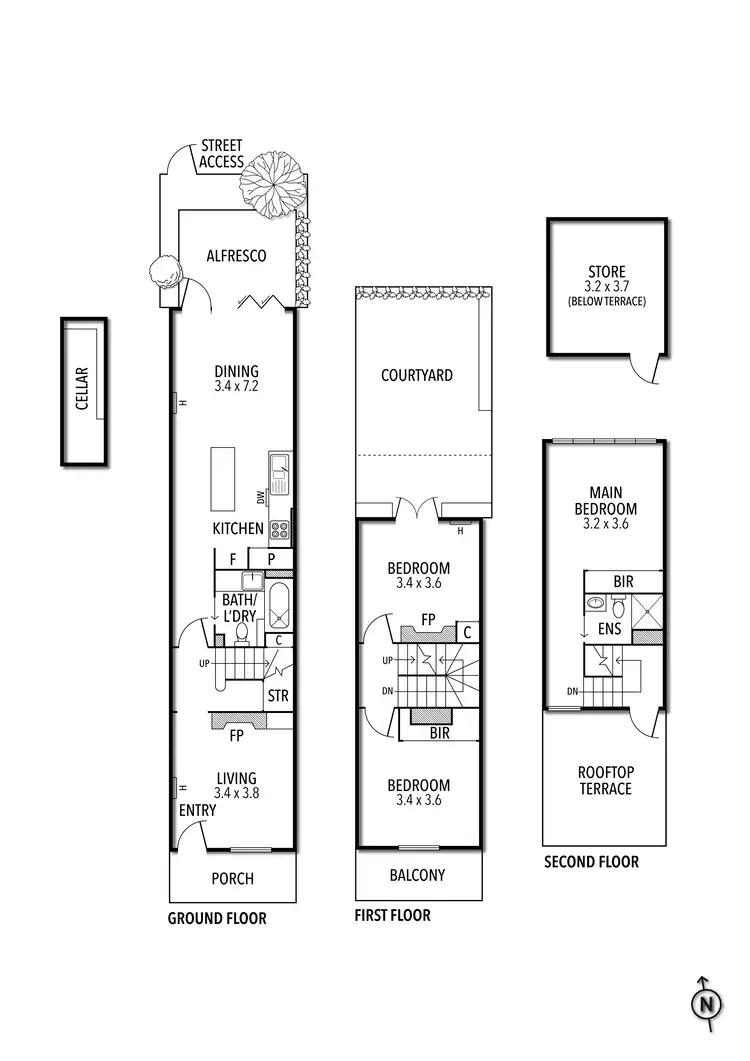 Floorplan of Homely house listing, 5 Argyle Street, Fitzroy VIC 3065