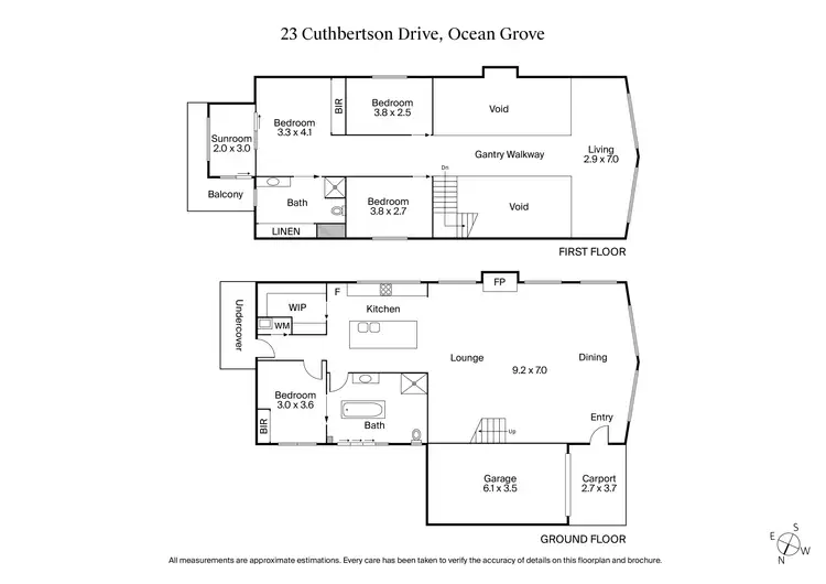Floorplan of Homely house listing, 23 Cuthbertson Drive, Ocean Grove VIC 3226
