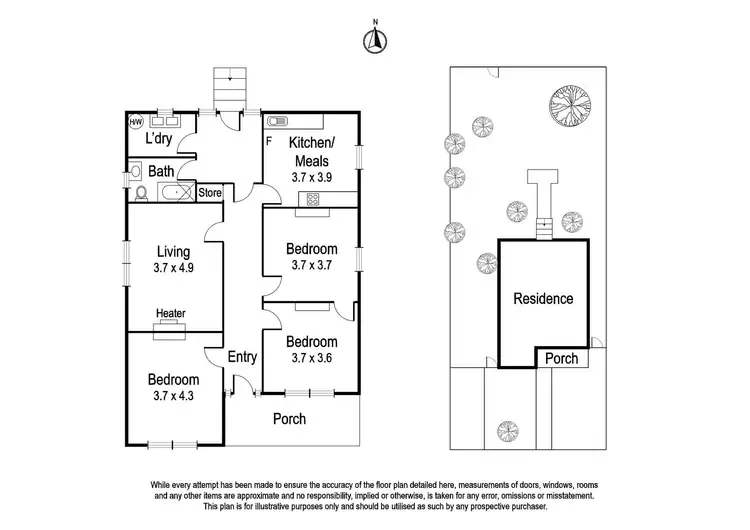 Floorplan of Homely house listing, 34 Abbotsford Grove, Ivanhoe VIC 3079