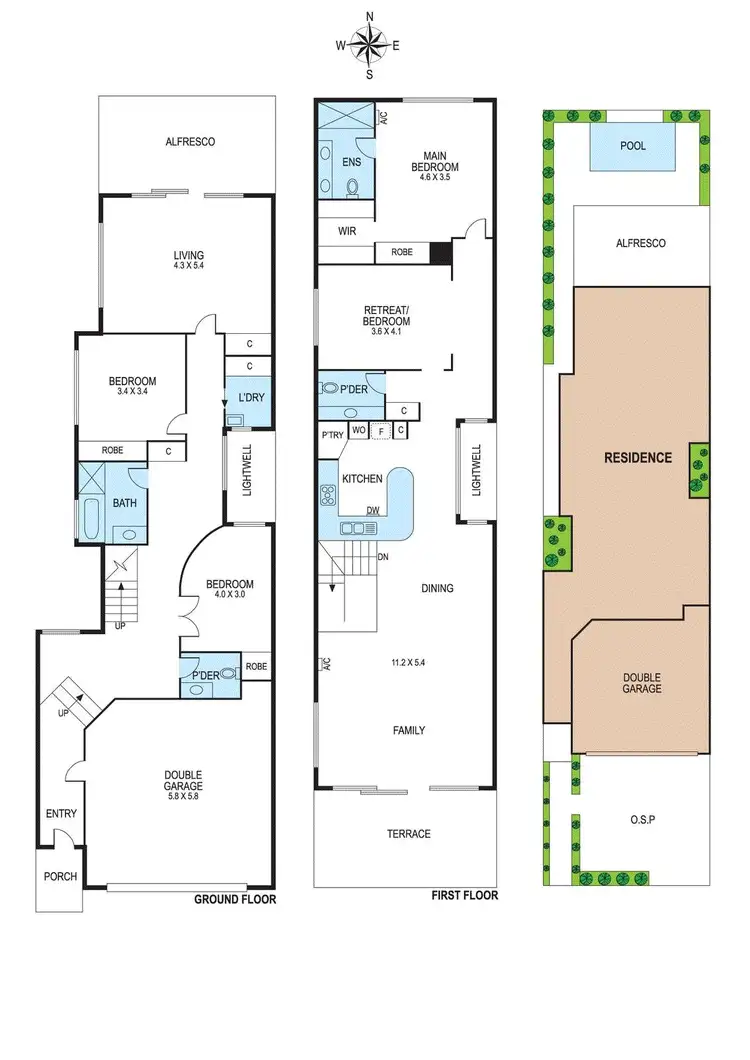 Floorplan of Homely townhouse listing, 3/42 Beach Road, Mentone VIC 3194
