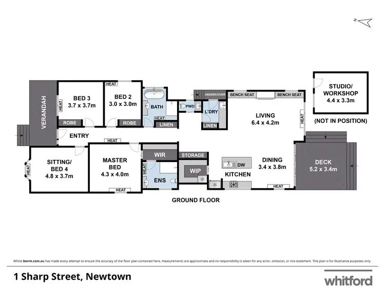 Floorplan of Homely house listing, 1 Sharp Street, Newtown VIC 3220