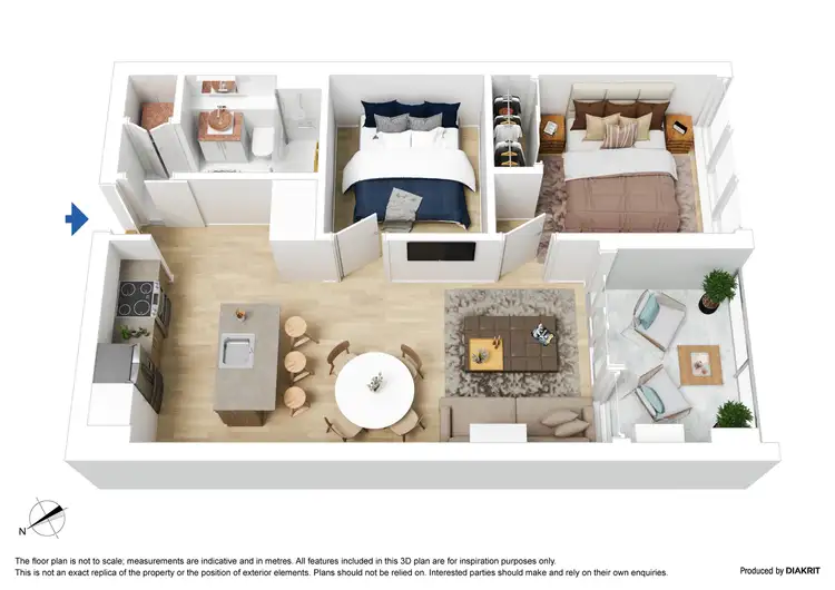 Floorplan of Homely apartment listing, 307/39 Park Street, South Melbourne VIC 3205