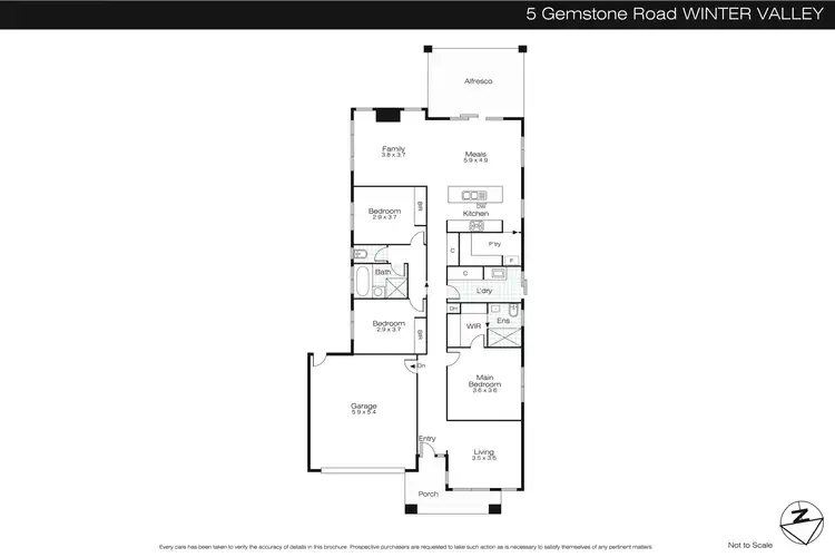 Floorplan of Homely house listing, 5 Gemstone Road, Winter Valley VIC 3358