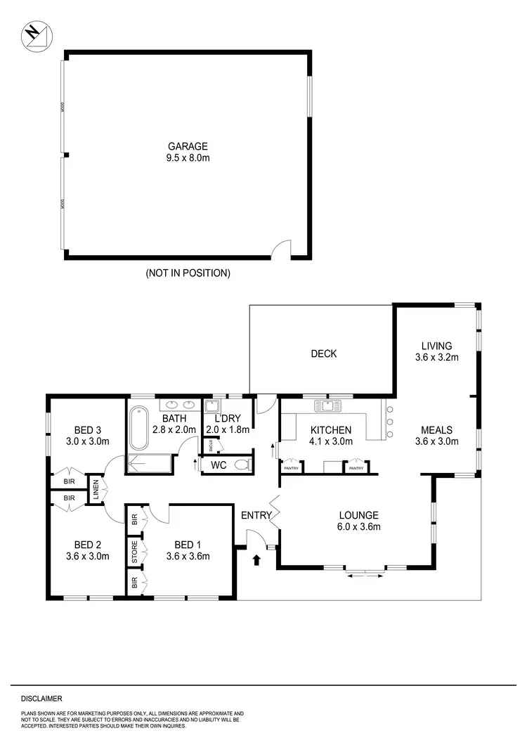 Floorplan of Homely house listing, 301 Russell Street, Buninyong VIC 3357