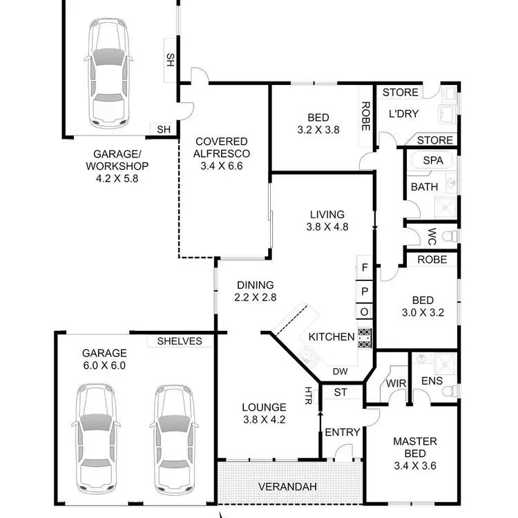 Floorplan of Homely house listing, 25 Looker Street, Lara VIC 3212
