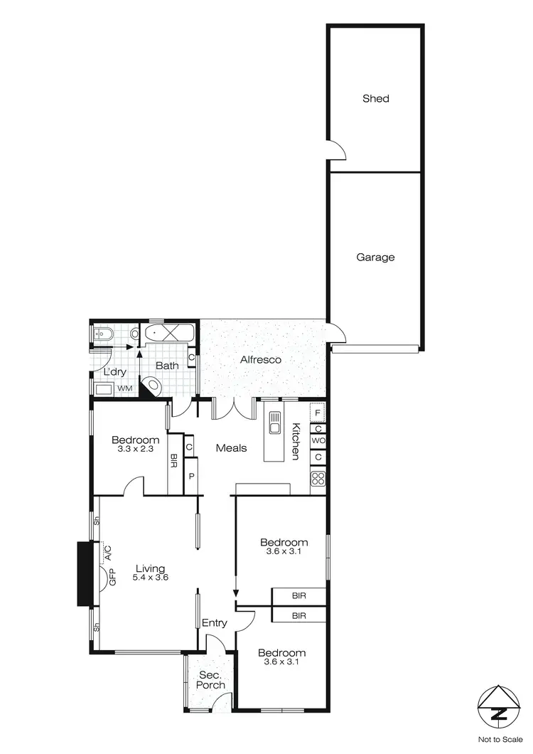 Floorplan of Homely house listing, 160 Walker Street, Sebastopol VIC 3356