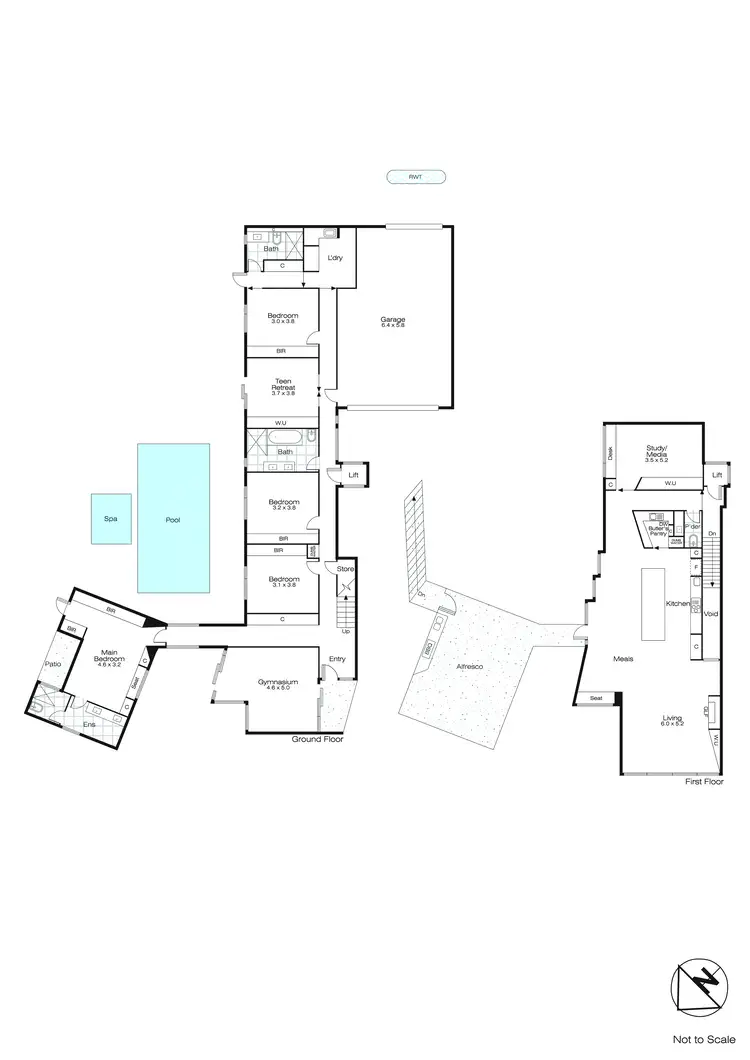 Floorplan of Homely house listing, 22 Waterway Drive, Alfredton VIC 3350