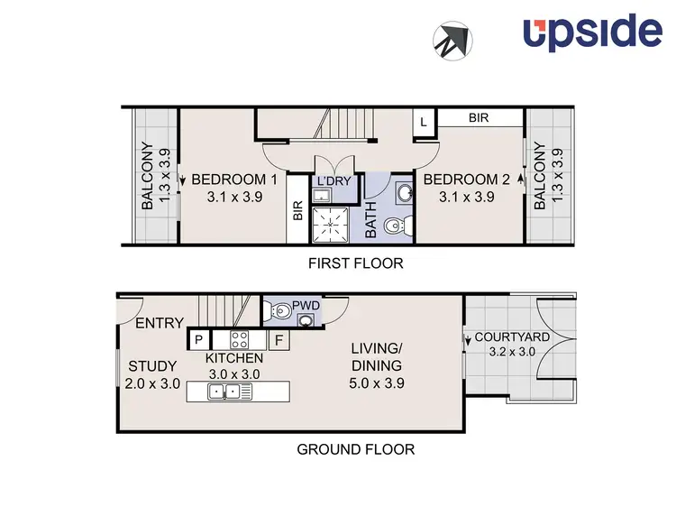 Floorplan of Homely townhouse listing, 9/27 David Street, O'connor ACT 2602