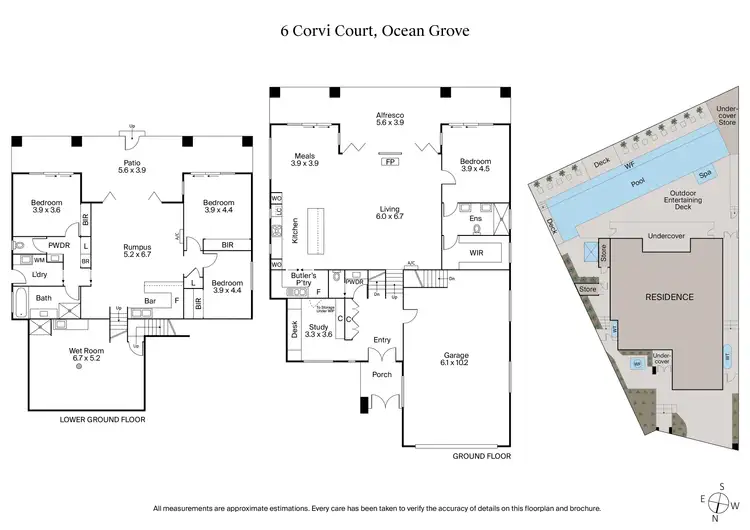 Floorplan of Homely house listing, 6 Corvi Court, Ocean Grove VIC 3226