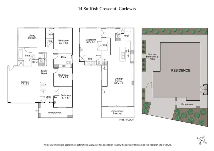 Floorplan of Homely house listing, 14 Sailfish Crescent, Curlewis VIC 3222