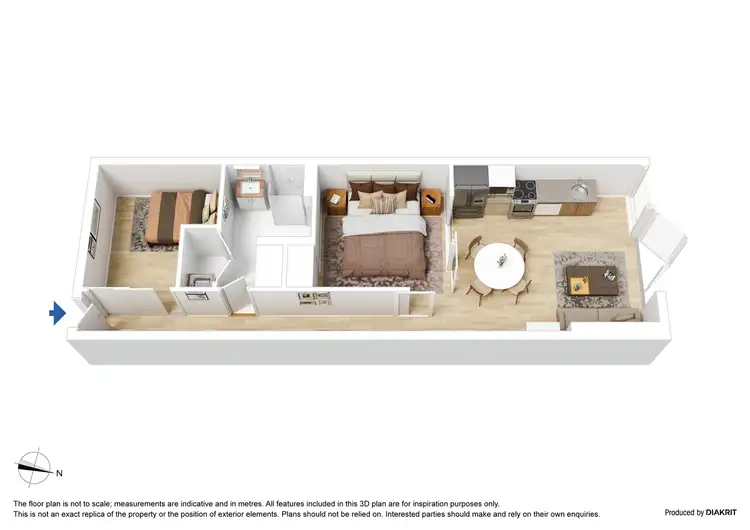 Floorplan of Homely apartment listing, 502/139 Bourke Street, Melbourne VIC 3000