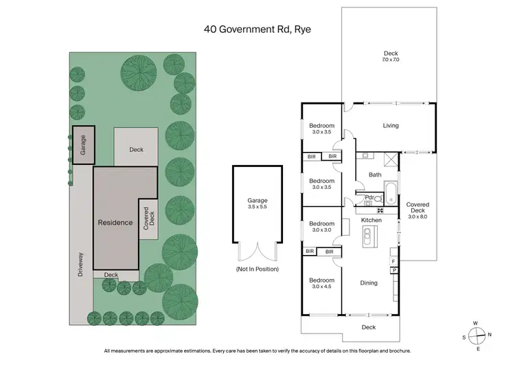Floorplan of Homely house listing, 40 Government Road, Rye VIC 3941