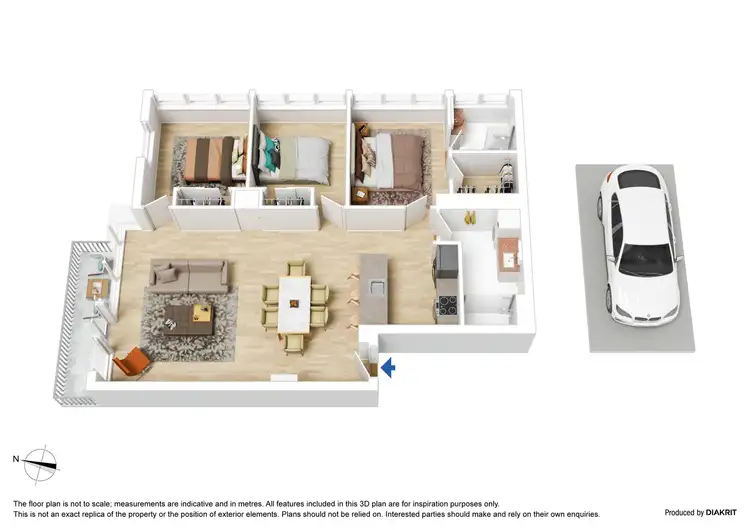 Floorplan of Homely apartment listing, 228/22 Kavanagh Street, Southbank VIC 3006