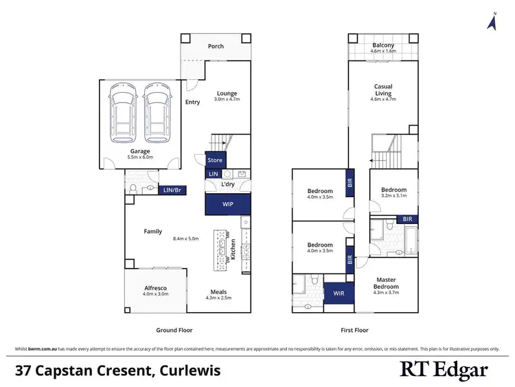Floorplan of Homely house listing, 37 Capstan Crescent, Curlewis VIC 3222