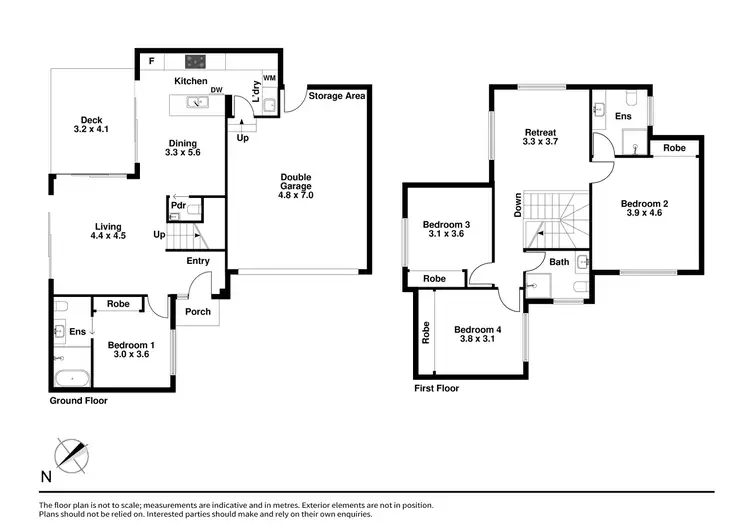Floorplan of Homely townhouse listing, 2/137 Power Avenue, Chadstone VIC 3148