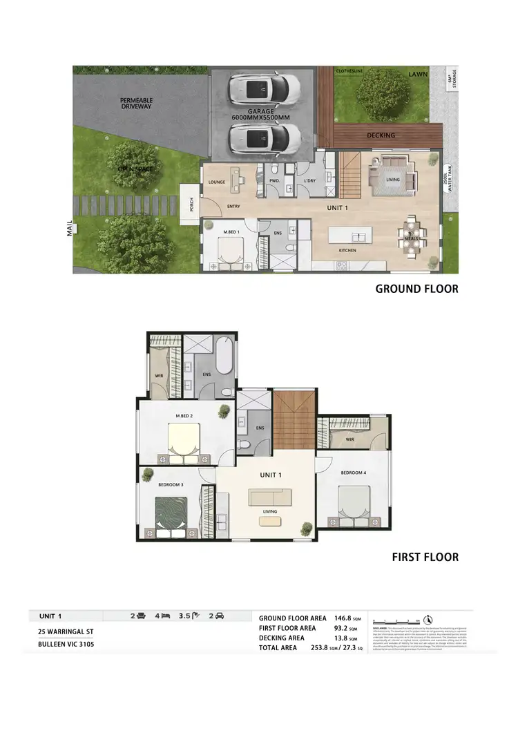 Floorplan of Homely townhouse listing, 25 Warringal Street, Bulleen VIC 3105