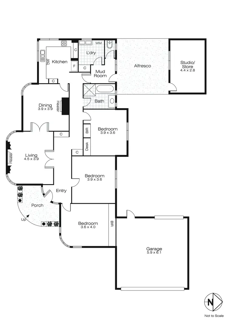 Floorplan of Homely house listing, 302 Darling Street, Redan VIC 3350