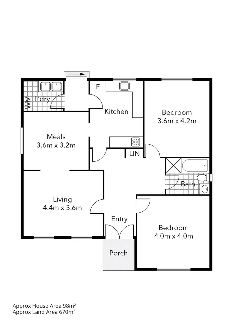 Floorplan of Homely house listing, 244 Forest Street, Wendouree VIC 3355