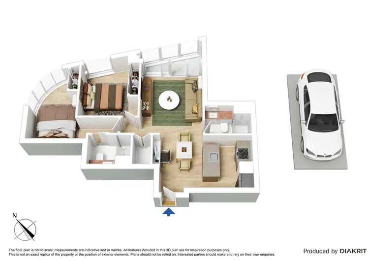 Floorplan of Homely apartment listing, 3908/135 ABeckett Street, Melbourne VIC 3000