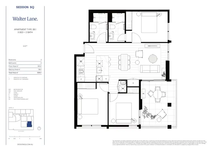 Floorplan of Homely apartment listing, 310/45 Buckley Street, Seddon VIC 3011